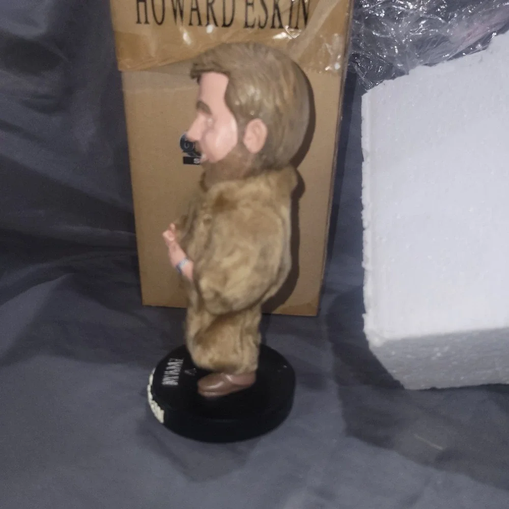 Howard Eskin Bobblehead Autograph Diamond + Mink Fur 94 WIP Philadelphia Eagles